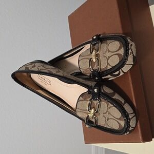 Coach brown loafers